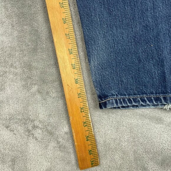 Vntg Ecko Unltd Foundry Fit Carpenter Jeans 38 Mens Blue Denim  *flaw* 6497 - Picture 12 of 12
